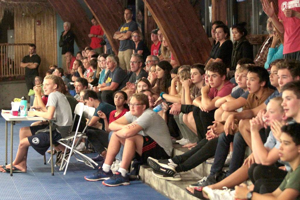 Bainbridge boys splash, shoot to water polo win against Newport | Photo gallery