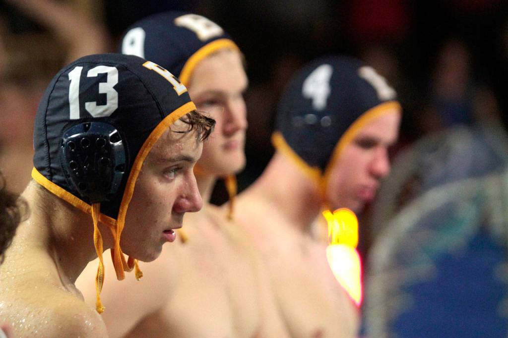 Bainbridge boys splash, shoot to water polo win against Newport | Photo gallery