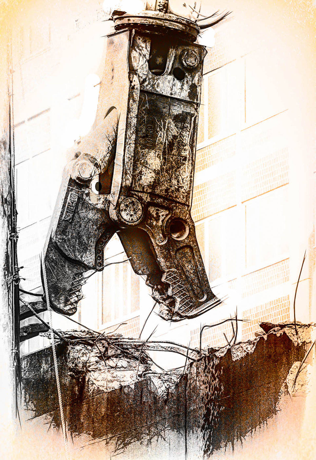 Robert Wagoner image | Island photographer Robert Wagoner will display a series of themed images taken throughout the past nine months that documented the demolition of the Alaskan Way Viaduct in Seattle in a new exhibit.