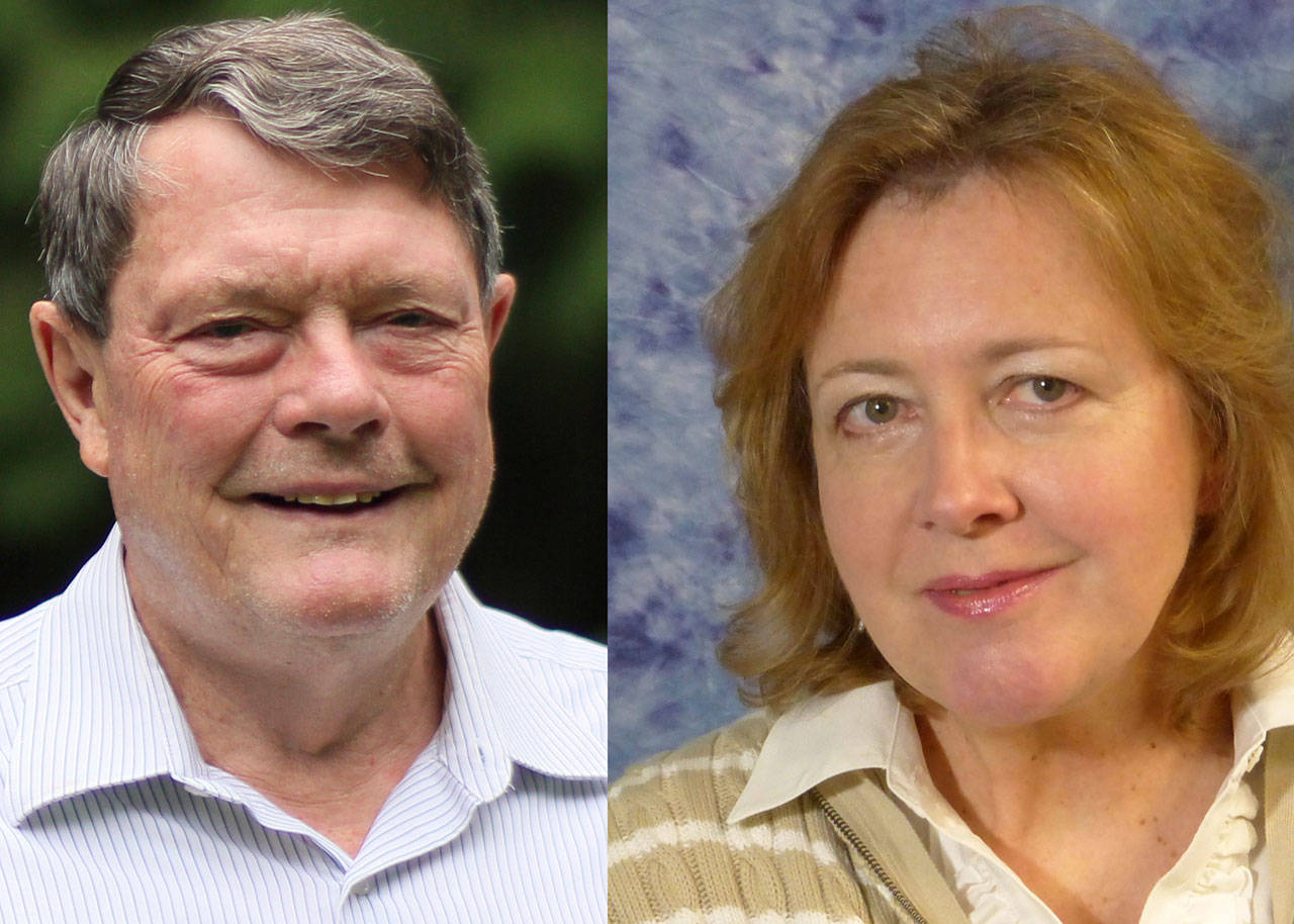 Photos courtesy of the respective candidates | John T. (Tom) Swolgaard and Rachel Pritchett.