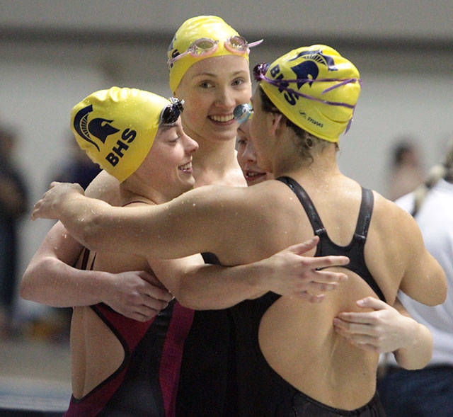 Spartan girls swimming & diving team at State | Photo gallery