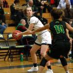 Luciano Marano | Bainbridge Island Review                                The Bainbridge High varsity girls basketball team came up short against Roosevelt High School last Friday.