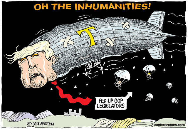 Trump’s 150th week in office | In cartoons