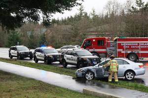 Car crash at High School Road necessitates traffic detour