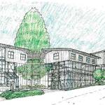 A view of the proposed Winslow Hotel. (Image courtesy of the city of Bainbridge Island)