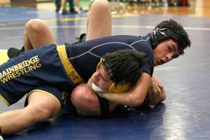 Spartan wrestlers falter in Senior Night doubleheader | Photo gallery