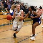 Luciano Marano | Bainbridge Island Review - Bainbridge High School junior Anna Kozlosky suffered a minor injury during last Fridays home game against Ingraham, ultimately a Senior Night victory.