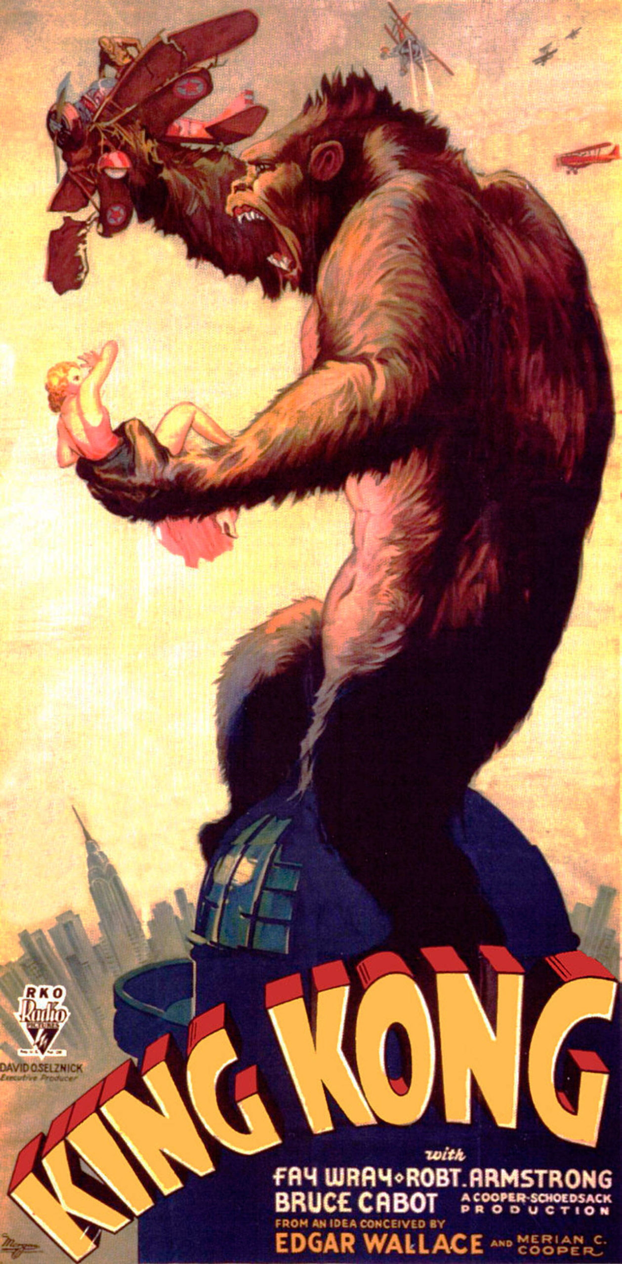 Image courtesy of Radio Pictures | An original theatrical release poster for King Kong (1933), which returns to the big screen at Bainbridge Cinemas at 1 p.m. Friday, March 15 for a special revival screening.