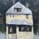 Image courtesy of Roby King Gallery | Four Square Aqua by Robert Schlegel, whose work is on display at downtown Winslows Roby King Galleries through March.                                 Image courtesy of Jeffrey Moose Gallery | Isnt It Clear? by Evy Olsen Halvorsen, subject of this months featured exhibition at Jeffrey Moose Gallery.                                 Image courtesy of Bainbridge Performing Arts | The mixed-media work of Thendara Kida-Gee, on display at the Bainbridge Performing Arts Gallery through March.