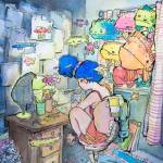 Image courtesy of Dinah Satterwhite                                Artwork by Eagle Harbor High School junior Grace Hattrup, grand prize winner of this years Bainbridge Island Studio Tour Youth Art Award.