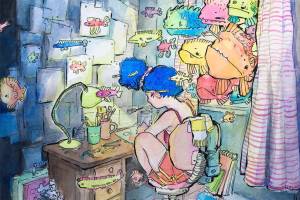 Hattrup’s playful paintings earn grand prize in island studio tour Youth Art Award