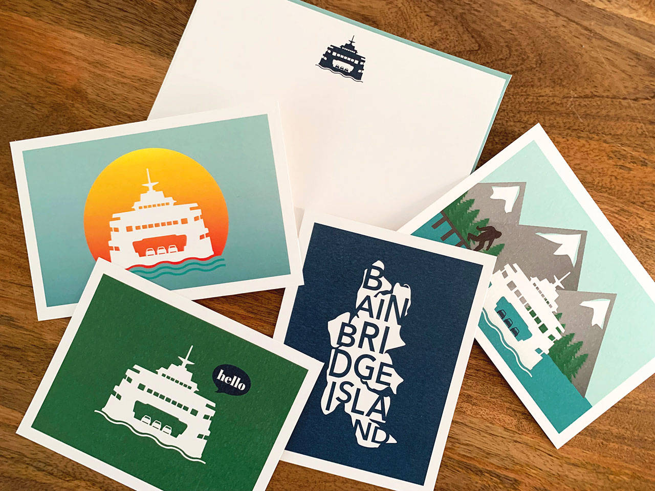 Photo courtesy of Jen Colburn | A sampling of the graphic design work of Bainbridges Jen Colbun, one of many artists offering work in an upcoming humanitarian auction to benefit COVID-19 recovery and people and businesses affected by damage done during demonstrations in the wake of George Floyds murder.