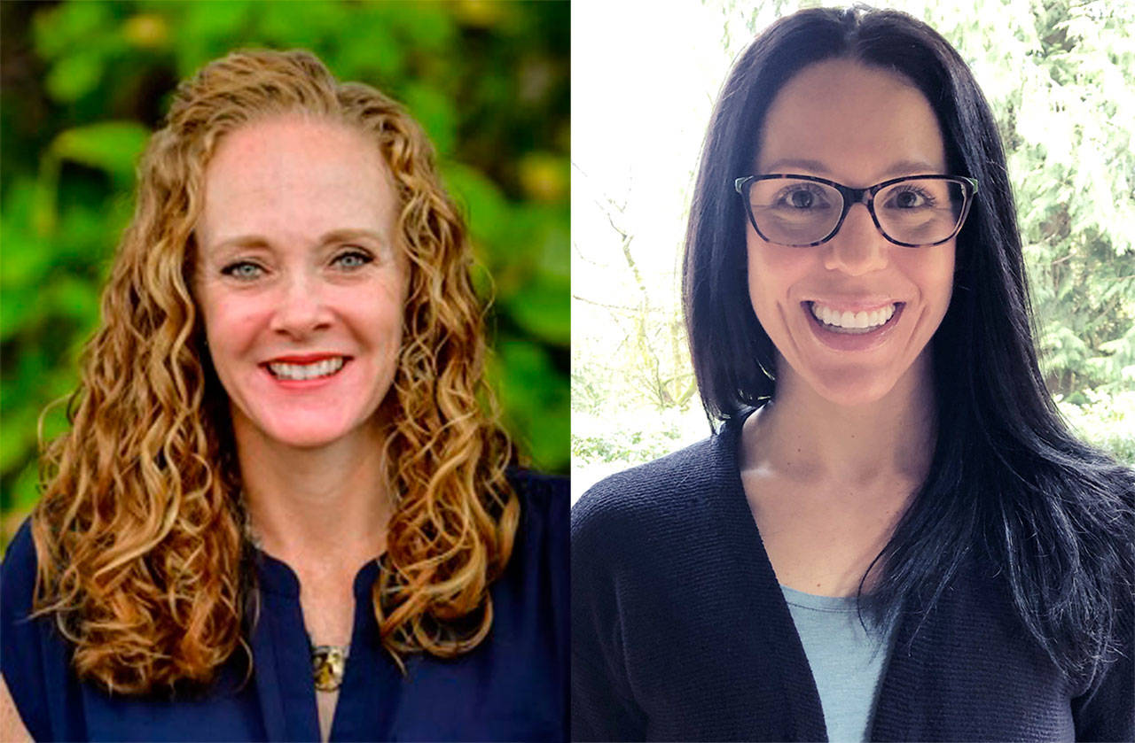 Photos courtesy of the Bainbridge Island School District | Jennifer Roman will be the new head volleyball coach, and Kristine Cox is the new head boys swim & dive team coach at Bainbridge High School.