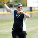 Jon Claymore works on his form during his attempt to set the top distance World Masters Virtual Challenge on Sept. 30.