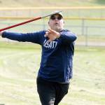 Mark Krulish | Bainbridge Island ReviewKingston resident Jon Claymore is hoping to win the World Masters Virtual Challenge javelin competition in his age group.