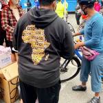 Bicyclists gather for a similar event last summer. Courtesy photo