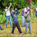 Dancers do the Thriller routine.