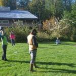 Instructors make sure they social distance themselves from students due to COVID-19 concerns.