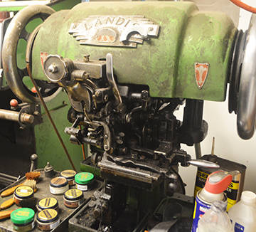 Another old machine in the shop.