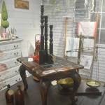 Many of the vendor spaces are decorated in a professional way.