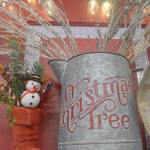 Christmas decorations can be found not only at the Trageser booth, but all around the Red Plantation.