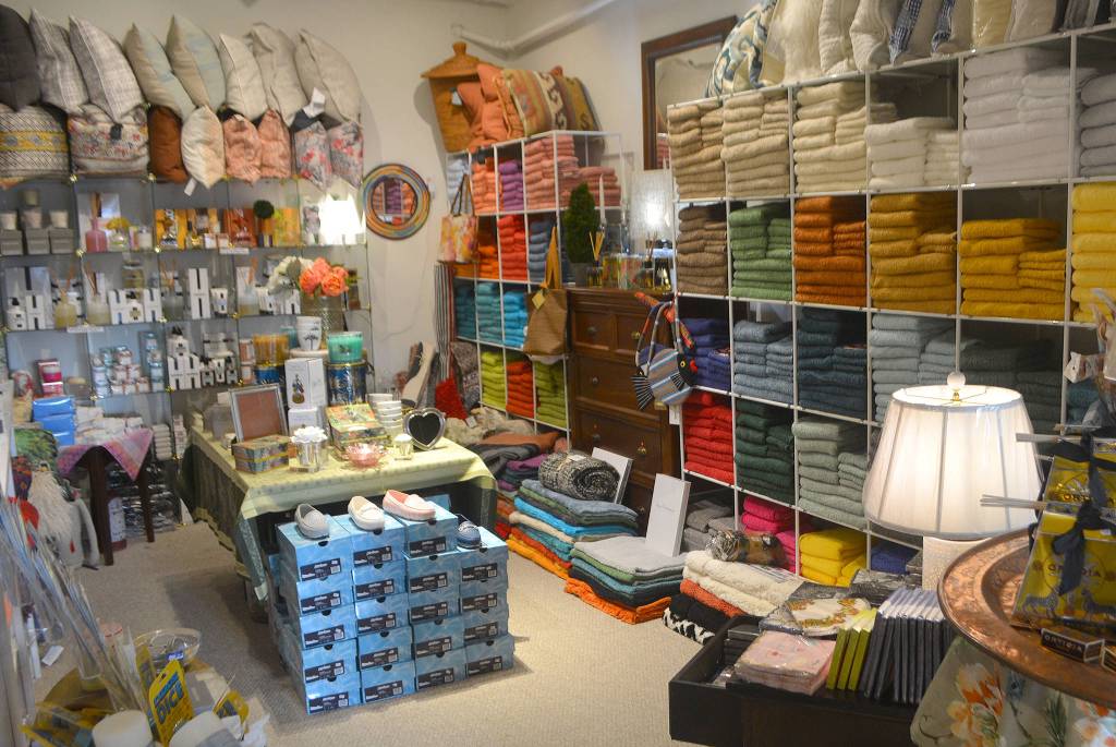 Towels and even some shoes are sold at The Berry Patch.