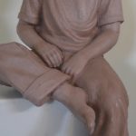 The finished clay process of Jeff Oens famous Eli Creekmore statue.