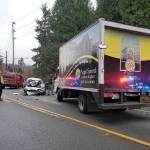 Another look at the accident that tied up traffic on Highway 305 for 1 1/2 hours.