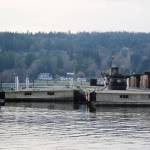 The new breakwater is made of concrete and was donated to the Port by Elliot Bay Marina. KPark/NKH