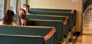 Courtesy photos
Ferry riders must wear masks when they are out of their cars.