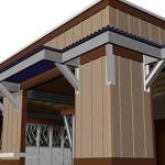 A state-of-the-art bike barn was being put up near the ferry docks on Bainbridge Island.