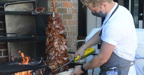 Cooking and eating outside at restaurants became more commonplace during summer due to COVID-19 restrictions.