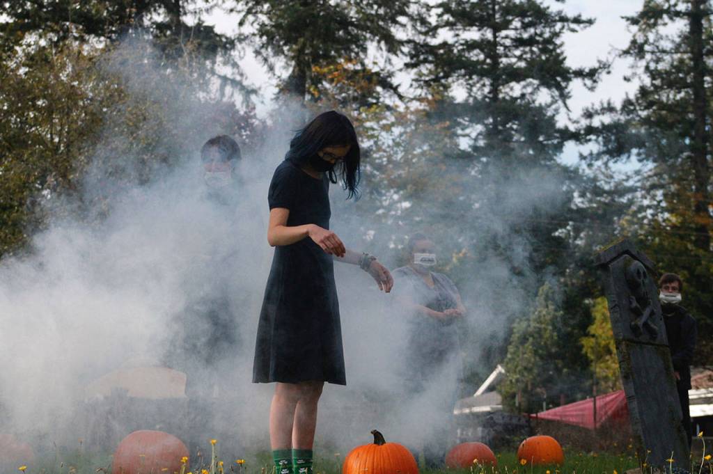 Many of the traditional Halloween events on the island were modified for COVID-19 restrictions, resulting in virtual shows and performances. Tyler Shuey/Bainbridge Island Review