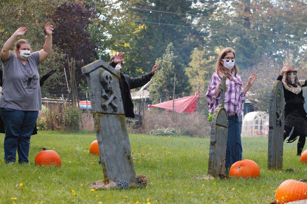 Many of the traditional Halloween events on the island were modified for COVID-19 restrictions, resulting in virtual shows and performances. Tyler Shuey/Bainbridge Island Review