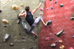 Indoor climbing can be done with safe distancing. File photo