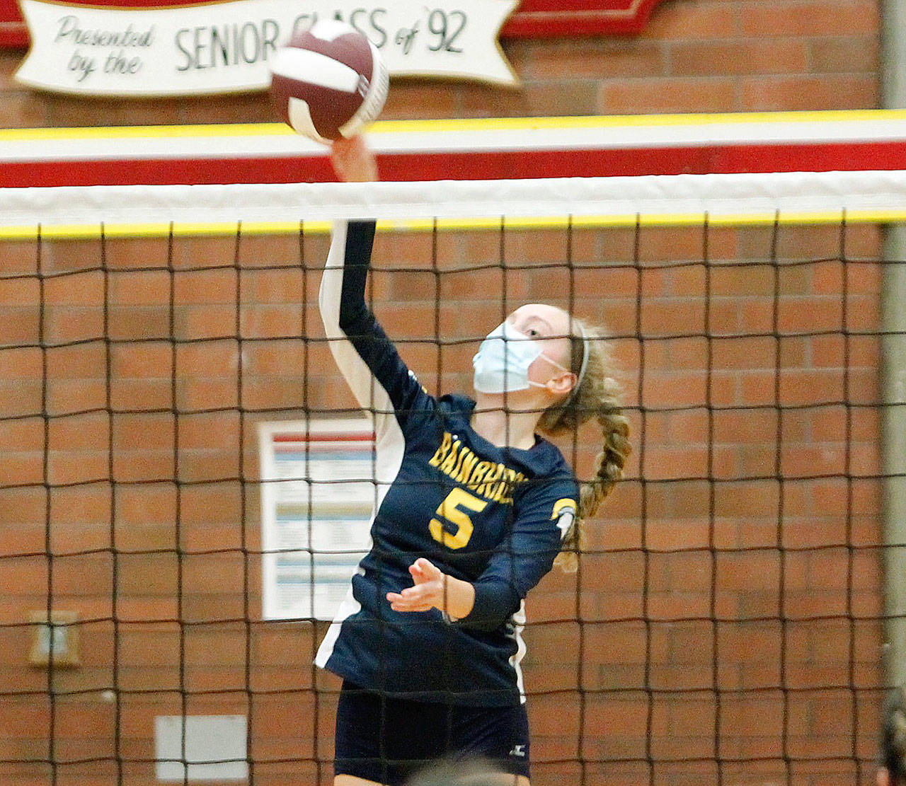 Bainbridge junior Isabelle Prentice paced the offense against South Kitsap. (Mark Krulish/Kitsap News Group)