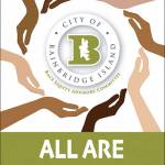 This 18" by 24" sign will be placed at Lynwood Center, Blakely Harbor, and Battle Point Park. Courtesy photo