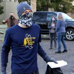 Race organizer Chris Heiden gives instructions before the race. Courtesy photo