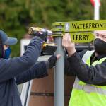 Signs to direct people to various locations have been put up in Winslow. Courtesy photo