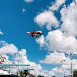 Contributed photos
Bainbridge High alum Zora Opalka hopes to become the first-diver ever to represent Slovakia at the Olympics. Below: Opalka practices one of her dives.