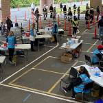 The COVID-19 vaccine clinic at Woodward Middle School administered 1,208 doses last weekend and will be open again this weekend. BI Community Pharmacy courtesy photos