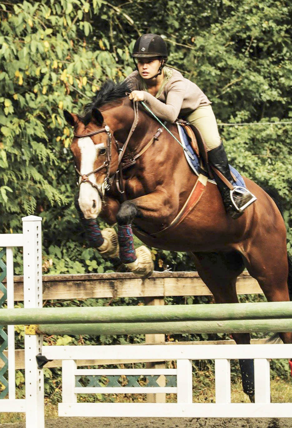 Pam Knudsen/Courtesy photos
Horse jumping is one of the favorite competitions at the Saddle Club.