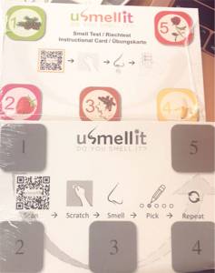 The olfactory dysfunction test cards will soon be distributed to interested Bainbridge Islanders as part of the BI Paper Test Project. Courtesy Photos