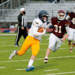 Bainbridge running back Louis Visconti gets free in the open field against South Kitsap. (Mark Krulish/Kitsap News Group)