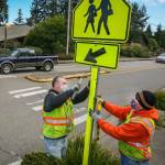 School signs have been updated around Bainbridge Island to improve safety. Courtesy photo