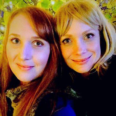 Sisters Amber and Krista are shown as adults.