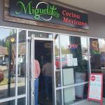 The new sign outside Miguelitos Cocina Mexicana in Island Village. Tyler Shuey/Bainbridge Island Review