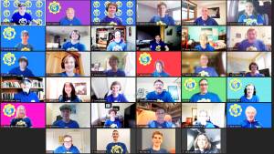 BHS robotics team meets by Zoom. Courtesy Photo