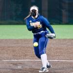 Miranda Grogger gave up just one run and did not walk a batter in the Olympic League championship game against North Kitsap. (Mark Krulish/Kitsap News Group)