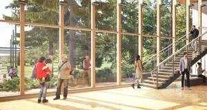 The board loves how the large windows connect the center to the outdoors. Courtesy Photo
